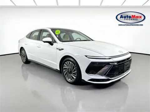 White 2024 Hyundai Sonata Hybrid Limited for sale in Framingham, MA