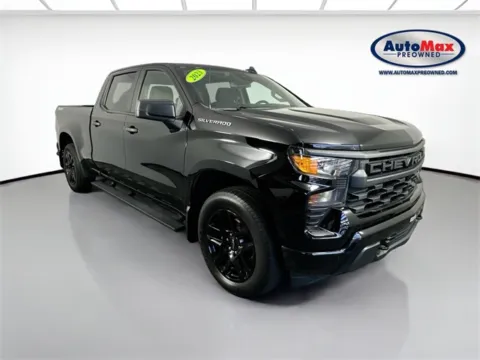 Black 2023 Chevrolet Silverado 1500 Custom for sale in Framingham, MA