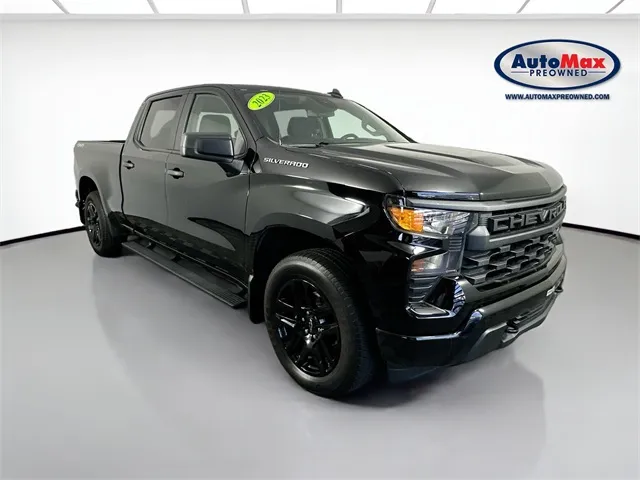 Black 2023 Chevrolet Silverado 1500 Custom for sale in Framingham, MA