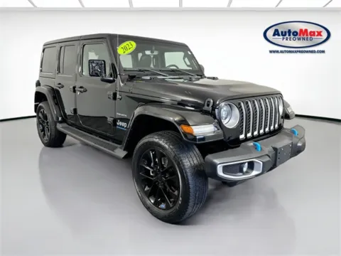 Black 2023 Jeep Wrangler Sahara 4xe for sale in Framingham, MA