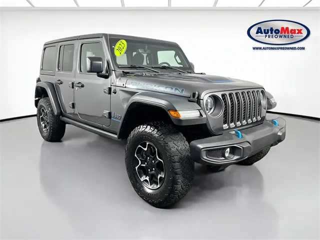 Gray 2023 Jeep Wrangler Rubicon 4xe for sale in Framingham, MA