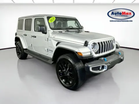 Silver 2024 Jeep Wrangler Sahara 4xe for sale in Framingham, MA