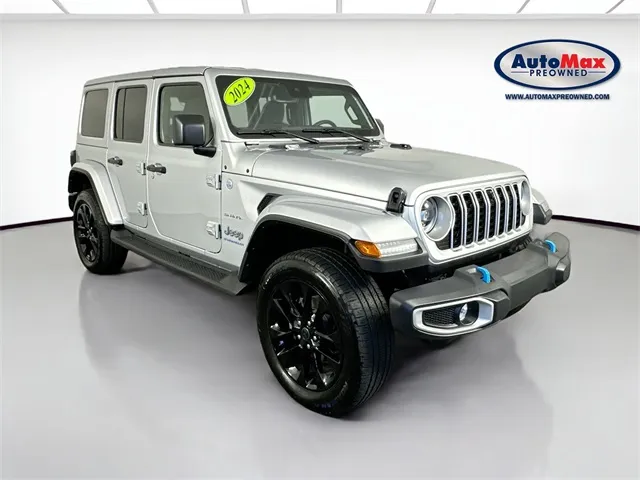 Silver 2024 Jeep Wrangler Sahara 4xe for sale in Framingham, MA