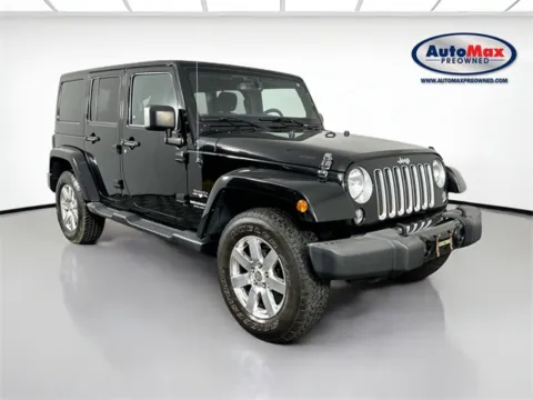 Black 2017 Jeep Wrangler Unlimited Sahara for sale in Framingham, MA