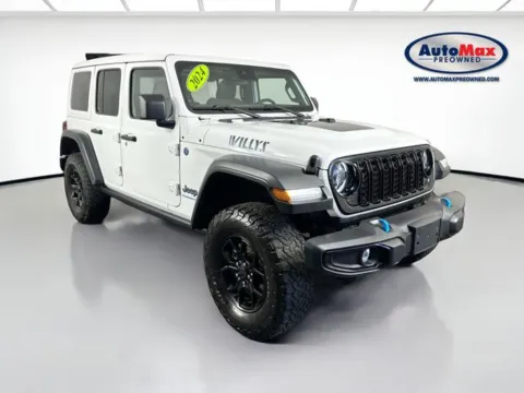 White 2024 Jeep Wrangler Willys 4xe for sale in Framingham, MA