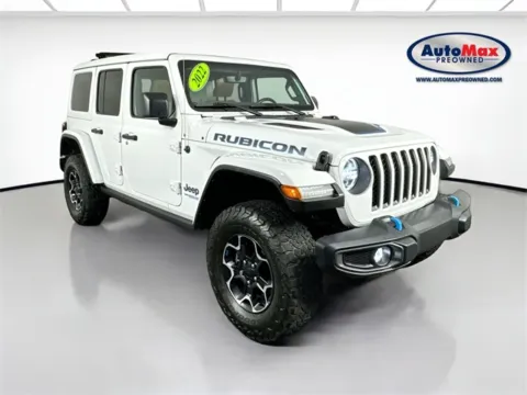 White 2022 Jeep Wrangler Unlimited Rubicon 4xe for sale in Framingham, MA