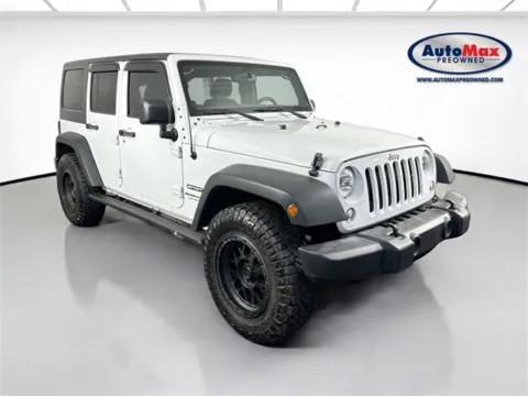White 2018 Jeep Wrangler JK Unlimited Sport for sale in Framingham, MA