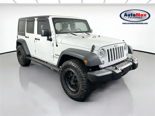 White 2018 Jeep Wrangler JK Unlimited Sport for sale in Framingham, MA