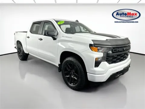 White 2023 Chevrolet Silverado 1500 Custom for sale in Framingham, MA