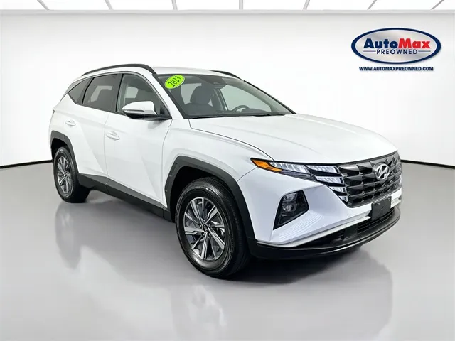 White 2023 Hyundai Tucson Hybrid Blue for sale in Framingham, MA