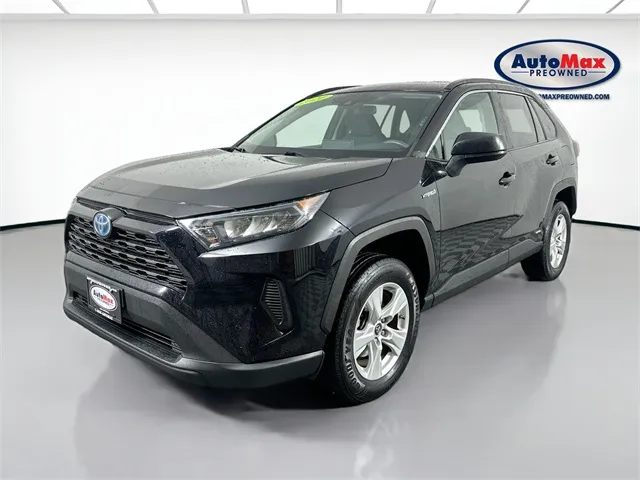 Black 2020 Toyota RAV4 Hybrid LE for sale in Marlborough, MA