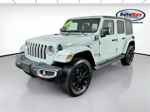 Another view of 2023 Jeep Wrangler Sahara 4xe for sale in Marlborough, MA at AutoMax Marlborough