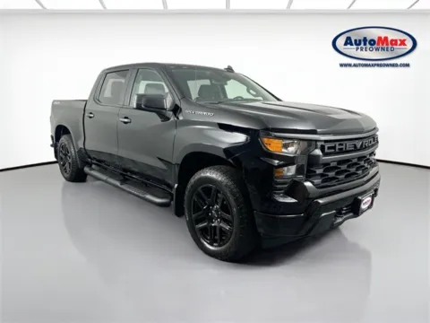 Black 2023 Chevrolet Silverado 1500 Custom for sale in Marlborough, MA