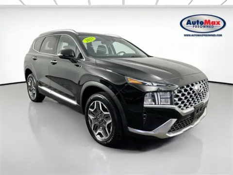 Black 2023 Hyundai Santa Fe Hybrid SEL Premium for sale in Marlborough, MA