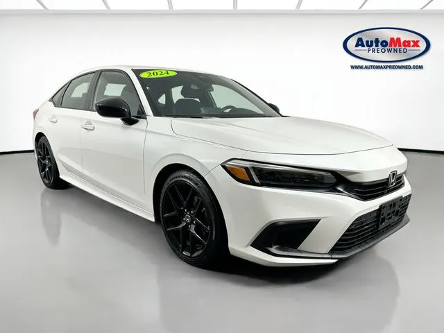 White 2024 Honda Civic Sport for sale in Marlborough, MA