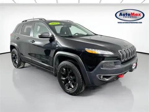 Black 2018 Jeep Cherokee Trailhawk for sale in Marlborough, MA