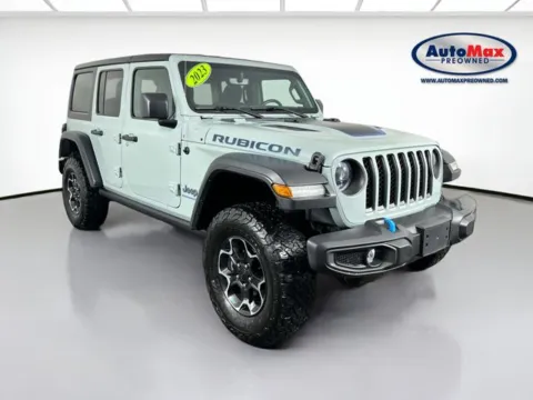 Gray 2023 Jeep Wrangler Rubicon 4xe for sale in Marlborough, MA