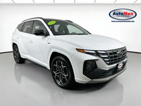 White 2024 Hyundai Tucson Hybrid N Line for sale in Marlborough, MA