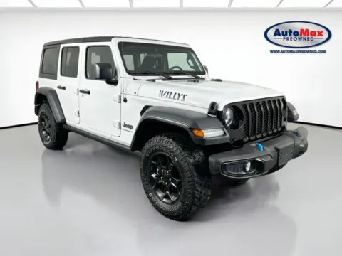 White 2023 Jeep Wrangler Base 4xe for sale in Marlborough, MA