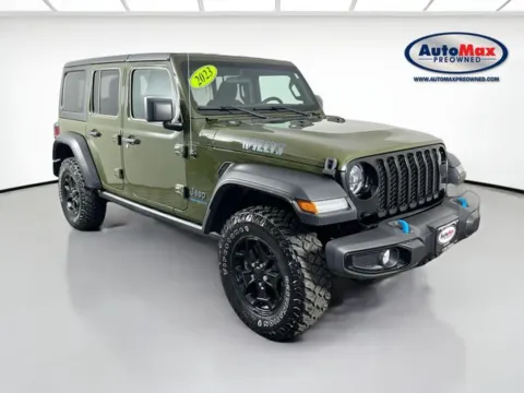 Green 2023 Jeep Wrangler Willys 4xe for sale in Marlborough, MA