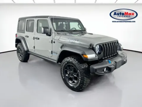 Gray 2023 Jeep Wrangler Base 4xe for sale in Marlborough, MA