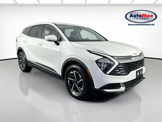 White 2023 Kia Sportage Hybrid LX for sale in Marlborough, MA