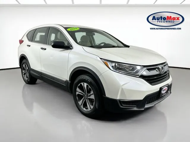 White 2018 Honda CR-V LX for sale in Marlborough, MA