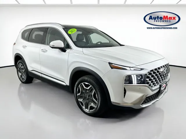 White 2023 Hyundai Santa Fe Limited for sale in Marlborough, MA