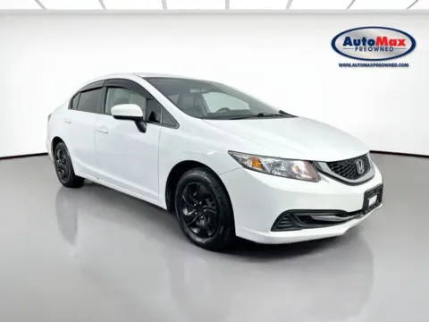 White 2015 Honda Civic LX for sale in Marlborough, MA
