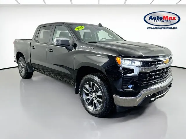 Black 2024 Chevrolet Silverado 1500 LT for sale in Marlborough, MA
