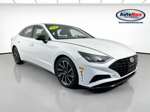 White 2020 Hyundai Sonata SEL Plus for sale in Marlborough, MA