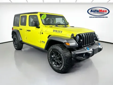 Yellow 2023 Jeep Wrangler Base 4xe for sale in Marlborough, MA