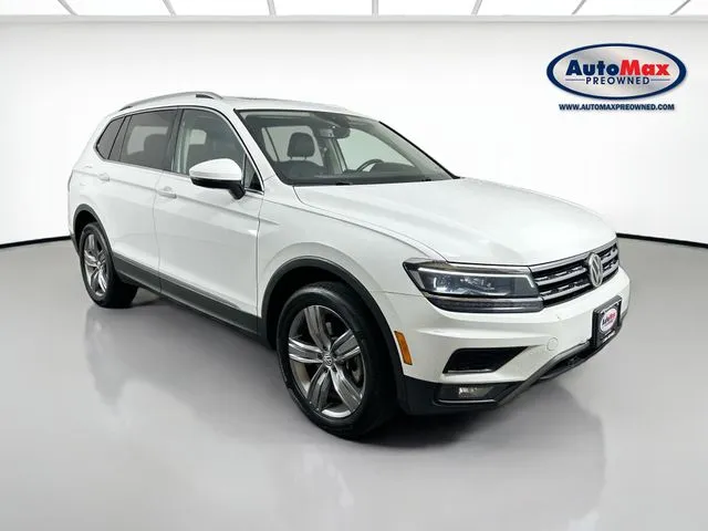 White 2019 Volkswagen Tiguan 2.0T SEL Premium for sale in Marlborough, MA