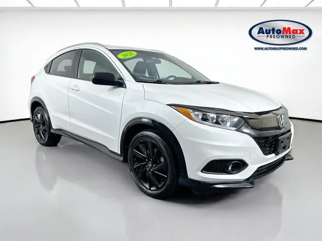White 2021 Honda HR-V Sport for sale in Marlborough, MA