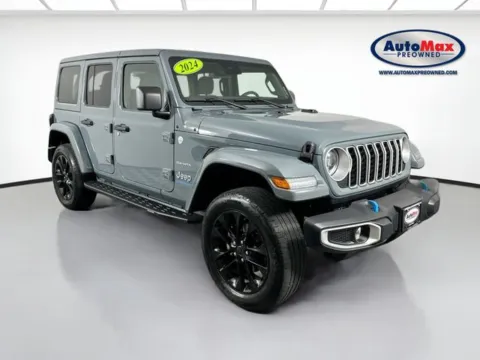 Gray 2024 Jeep Wrangler Sahara 4xe for sale in Marlborough, MA