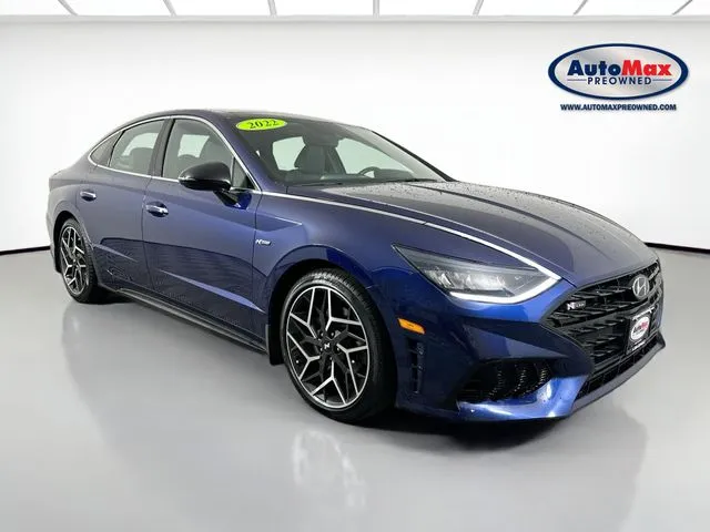 Blue 2022 Hyundai Sonata N Line for sale in Marlborough, MA