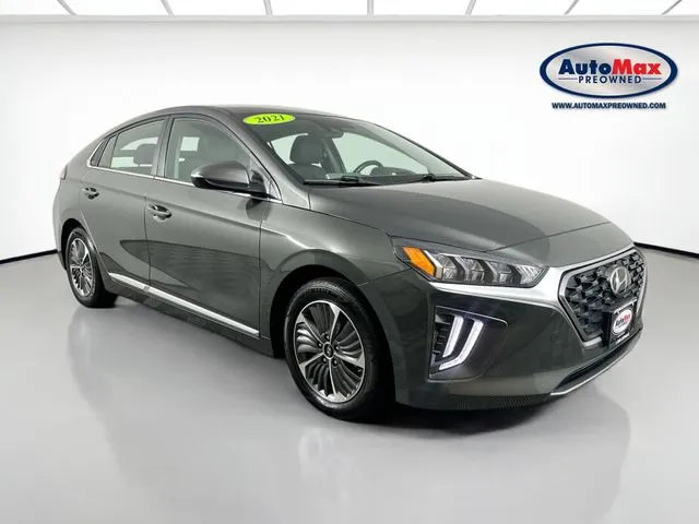 Gray 2021 Hyundai Ioniq Plug-In Hybrid SEL for sale in Marlborough, MA