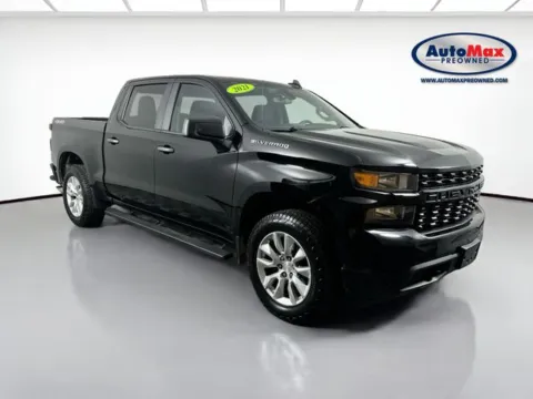 Black 2021 Chevrolet Silverado 1500 Custom for sale in Marlborough, MA
