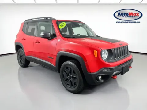 Red 2018 Jeep Renegade Trailhawk for sale in Marlborough, MA