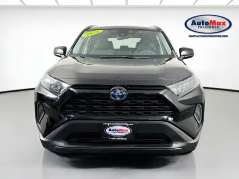 Black 2021 Toyota RAV4 Hybrid LE for sale in Marlborough, MA