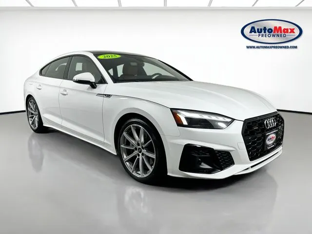 White 2025 Audi A5 Sportback 45 S line Premium for sale in Marlborough, MA