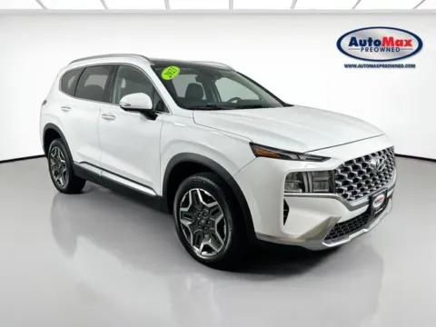 White 2023 Hyundai Santa Fe Hybrid SEL Premium for sale in Marlborough, MA