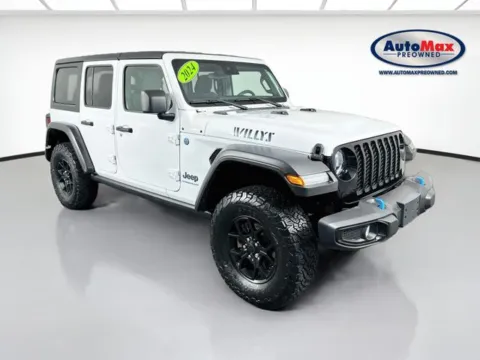 White 2024 Jeep Wrangler Willys 4xe for sale in Marlborough, MA