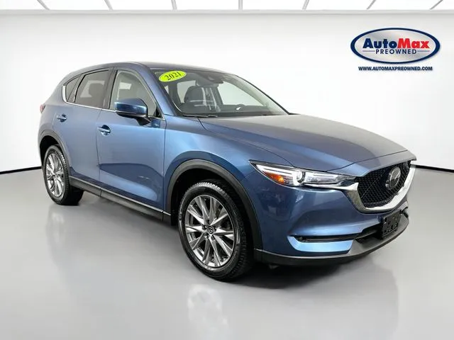Blue 2021 Mazda CX-5 Grand Touring for sale in Marlborough, MA