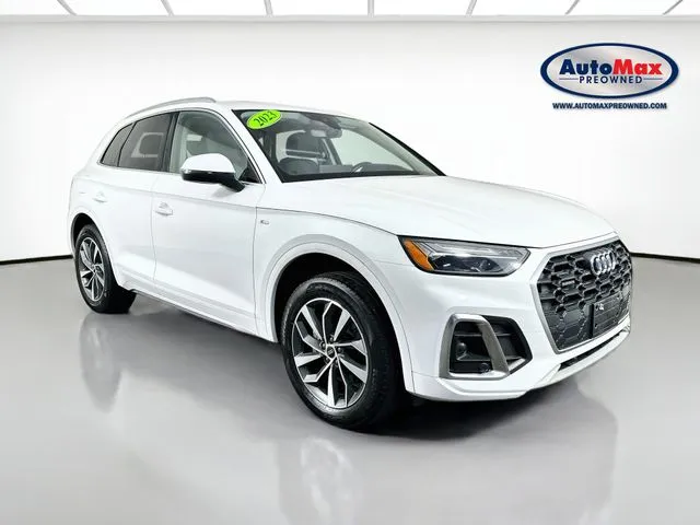 White 2023 Audi Q5 45 S line Premium for sale in Marlborough, MA