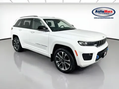 White 2022 Jeep Grand Cherokee Overland 4xe for sale in Marlborough, MA