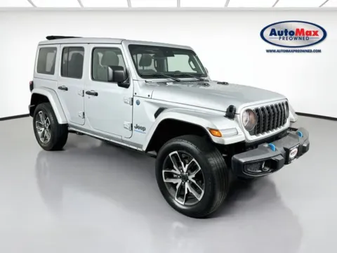 Silver 2024 Jeep Wrangler Sport S 4xe for sale in Marlborough, MA