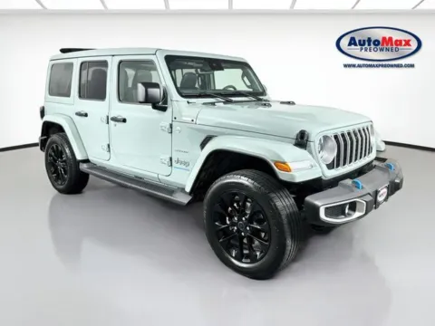 Blue 2024 Jeep Wrangler Sahara 4xe for sale in Marlborough, MA