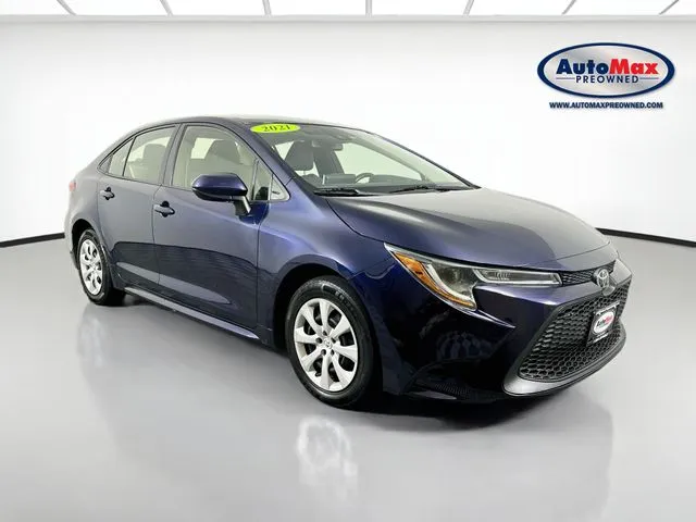 Blue 2021 Toyota Corolla LE for sale in Marlborough, MA