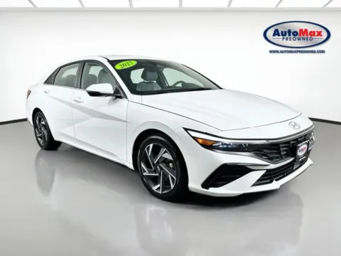 White 2025 Hyundai Elantra Hybrid Limited for sale in Marlborough, MA